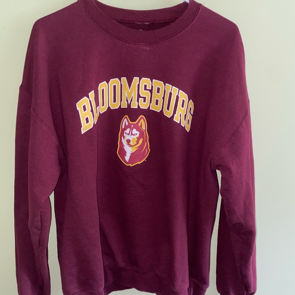 Bloomsburg University Burgundy Crewneck Sweatshirt